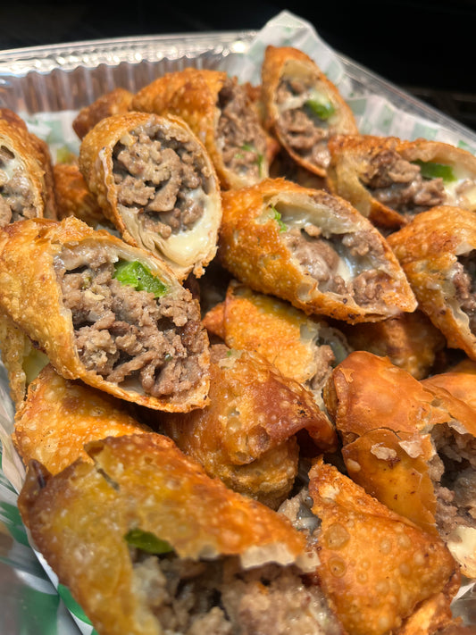 Philly Cheesesteak Egg Rolls
